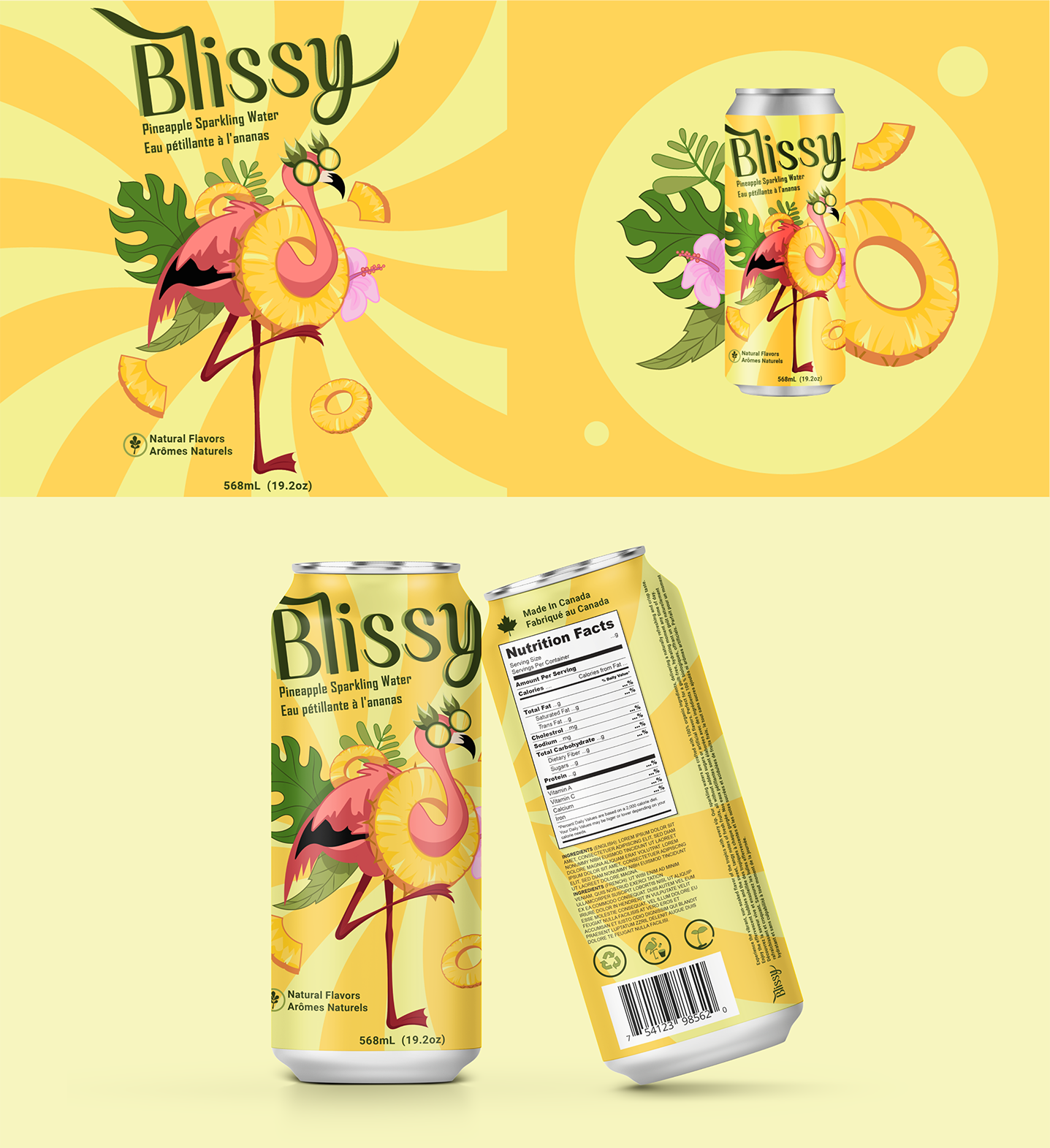 Pineapple Flavor Mockup